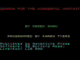 The Search for the Wonderful Whotsit — sstitle (WOR)