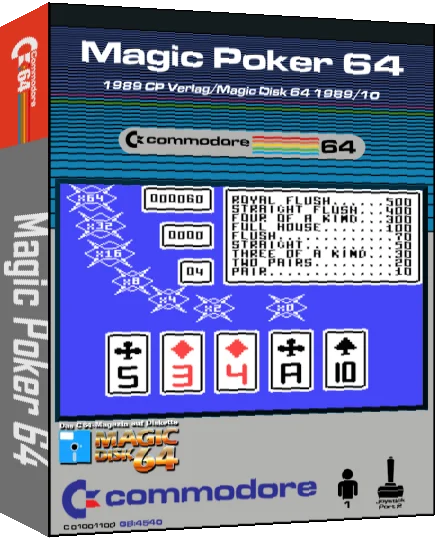 Magic Poker 64 — box-3D (CUS)