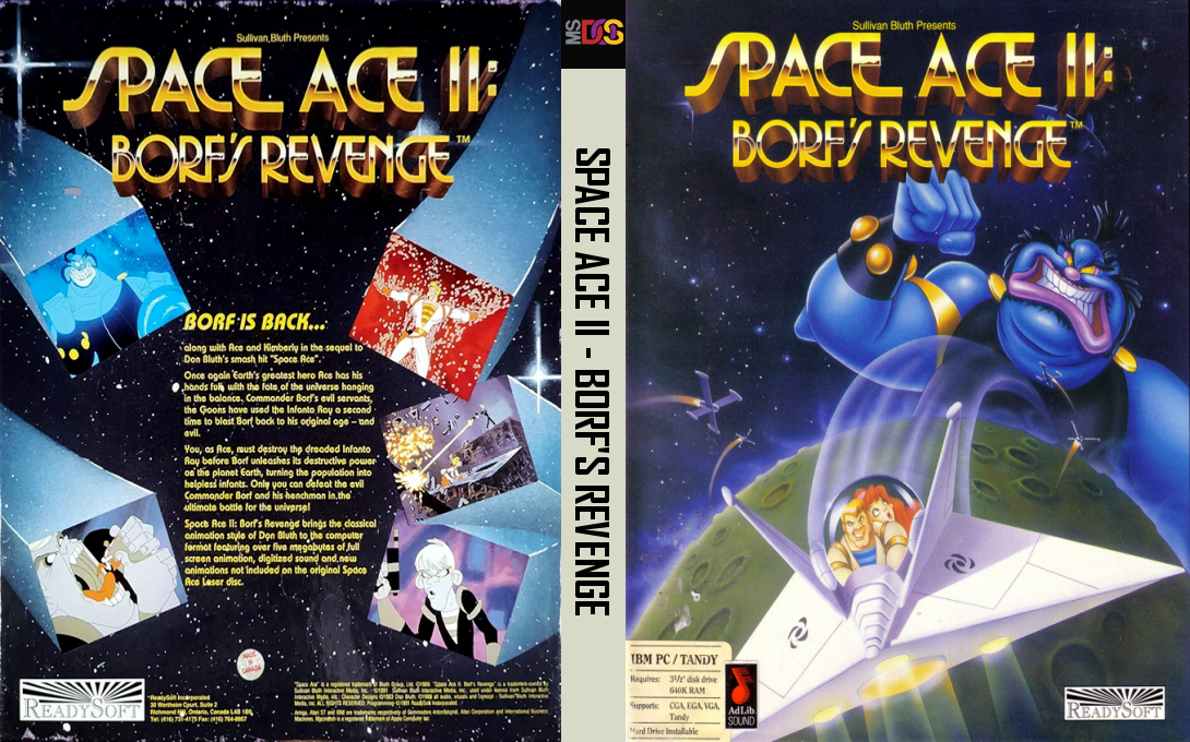 Space Ace 2 - Borf's Revenge — box-texture (US)