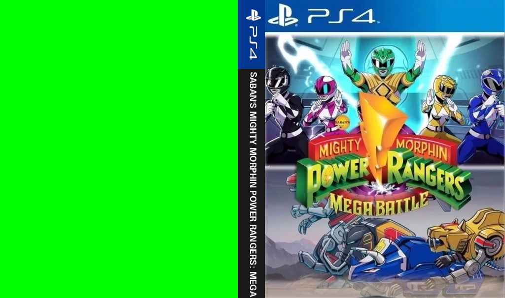 Saban's Mighty Morphin Power Rangers: Mega Battle — box-texture (WOR)