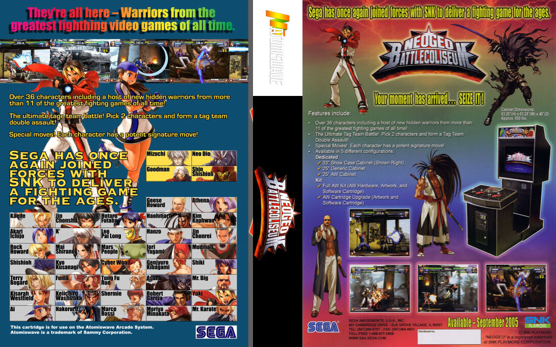 NeoGeo Battle Coliseum — box-texture (WOR)