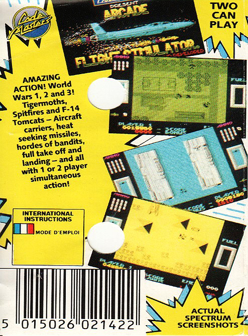 Arcade Flight Simulator — box-2D-back (EU)