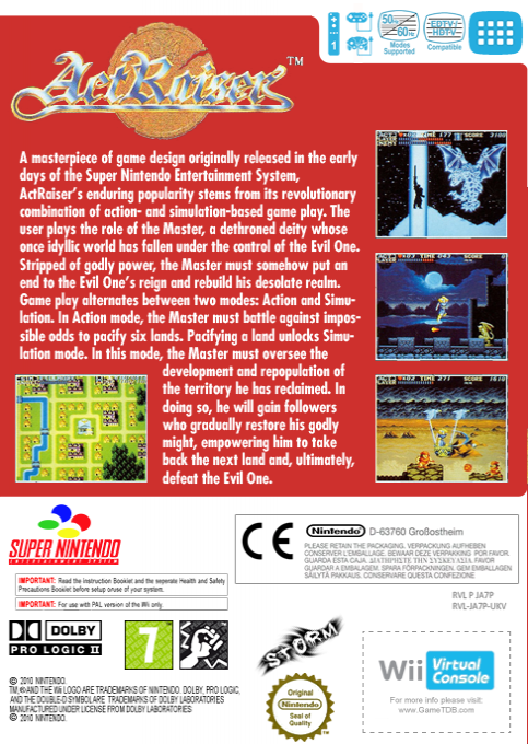 Actraiser — box-2D-back (EU)