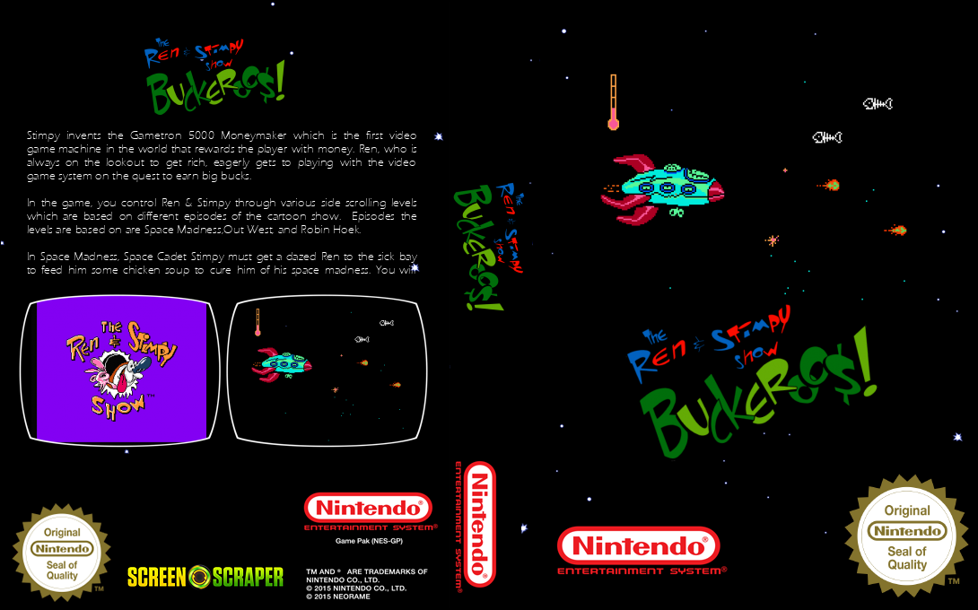 Ren And Stimpy Show - Buckeroo$!, The — box-texture (SS)