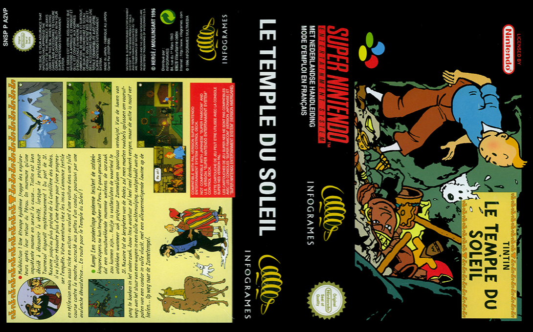 Tintin - Prisoners Of The Sun — box-texture (FR)