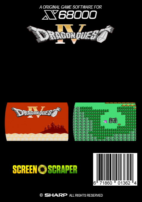 Dragon Quest 4 — box-2D-back (SS)
