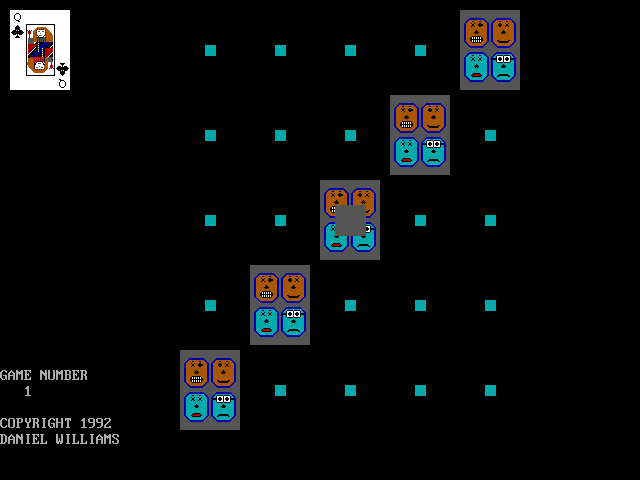 Five Squared No Peeky Poker Solitaire — ss (WOR)