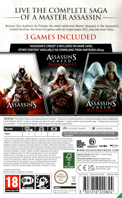 Assassin’s Creed : The Ezio Collection — box-2D-back (EU)