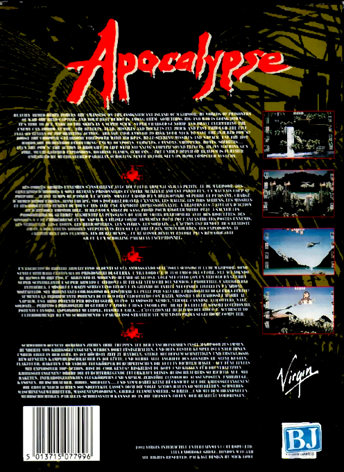 Apocalypse — box-2D-back (EU)