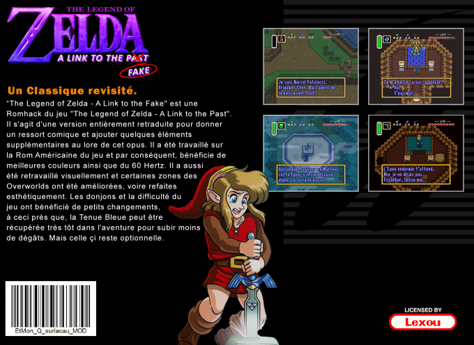 The Legend of Zelda : A Link to the Fake — box-2D-back (WOR)