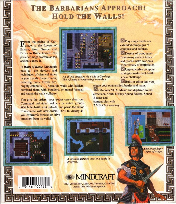 Walls Of Rome — box-2D-back (US)