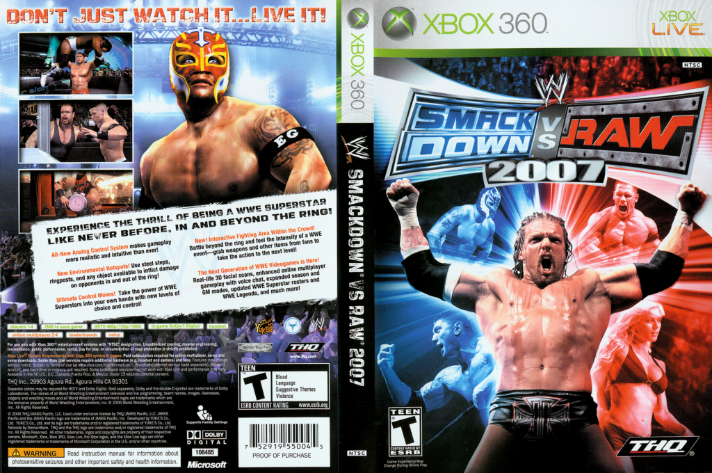 WWE SmackDown vs. Raw 2007 — box-texture (US)