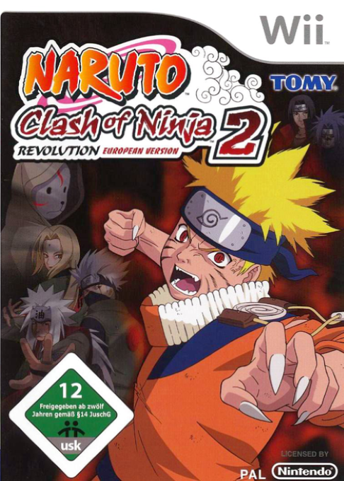 Naruto - Clash of Ninja Revolution 2 — box-2D (DE)