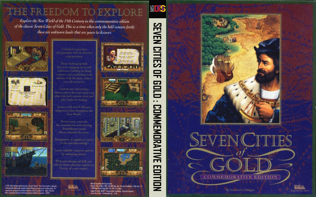 Seven Cities of Gold - Commemorative Edition — box-texture (US)