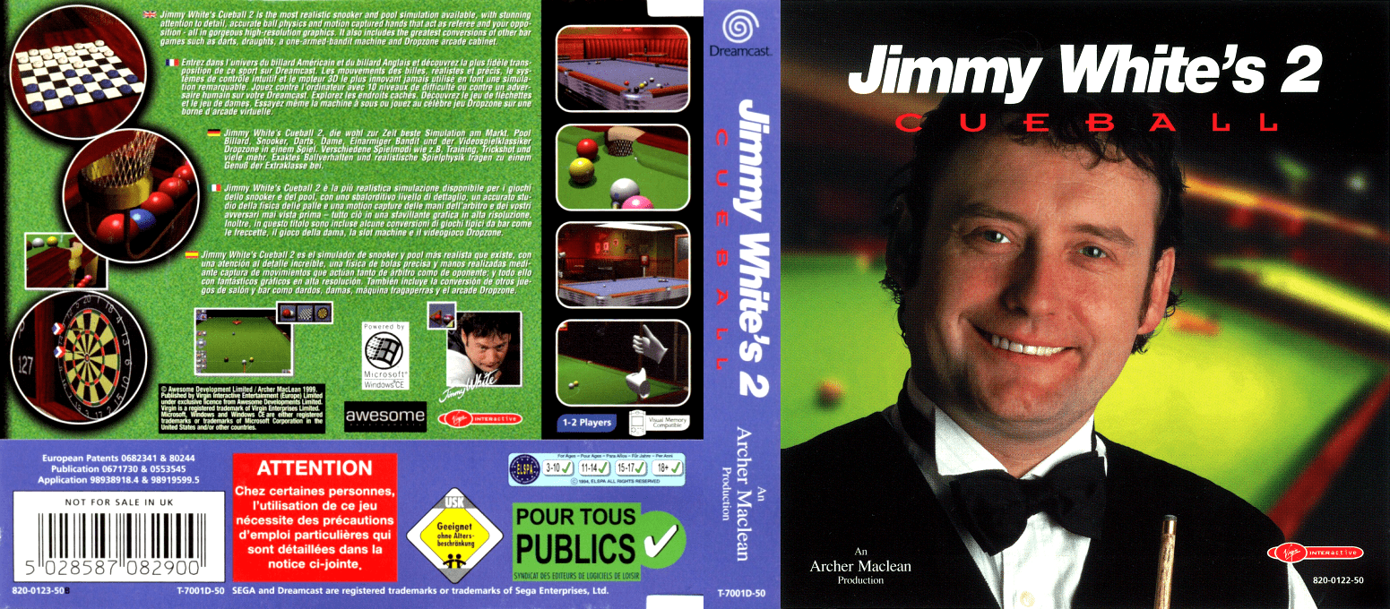 Jimmy White's 2 - Cueball — box-texture (EU)