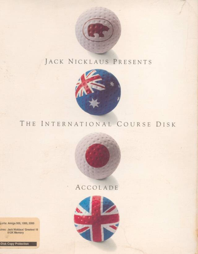 Jack Nicklaus Presents the International Course Disk box art