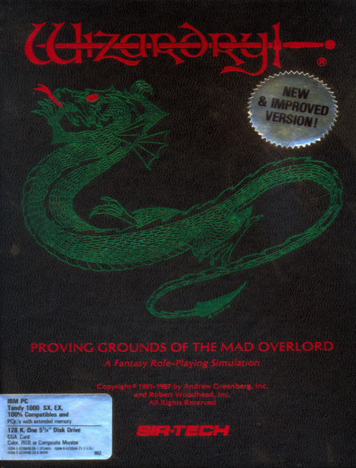 Wizardry - Proving Grounds of the Mad Overlord box art
