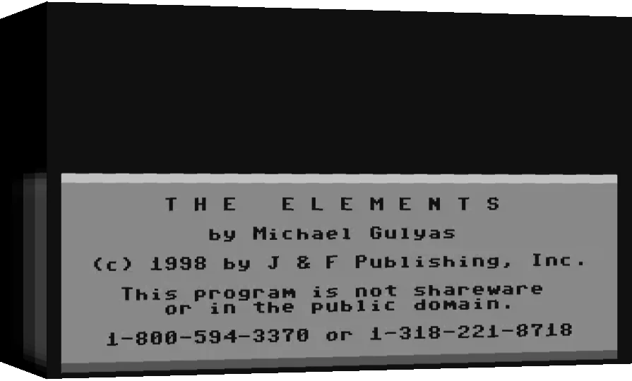 The Elements — box-3D (WOR)