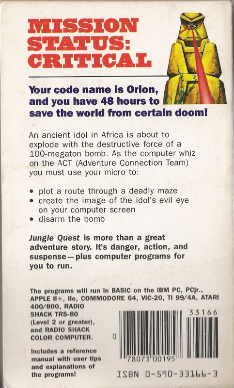 Jungle Quest — box-2D-back (US)