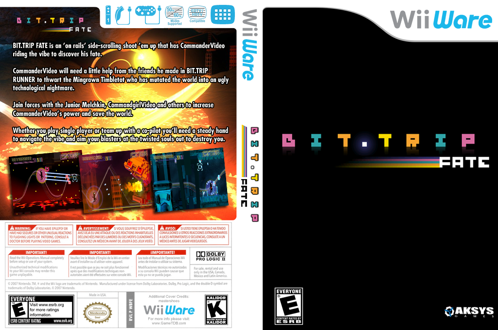 Bit.trip Fate — box-texture (US)