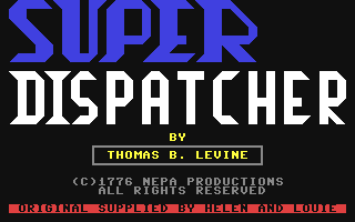 Super Dispatcher — sstitle (WOR)