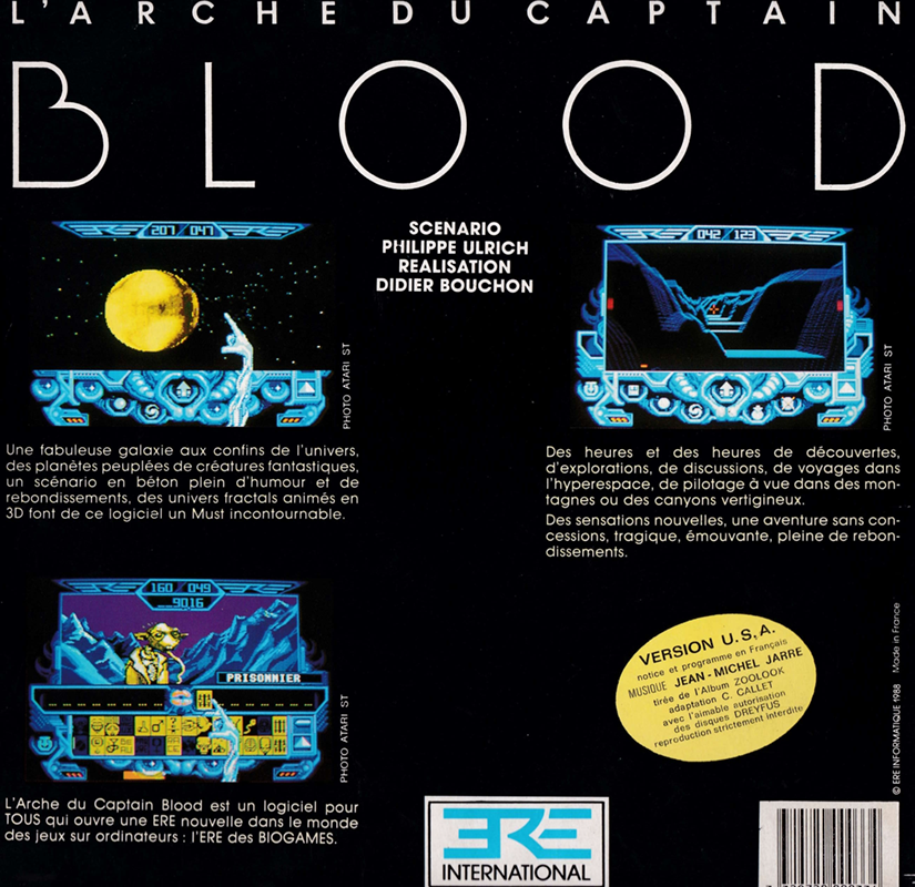 Captain Blood — box-2D-back (FR)