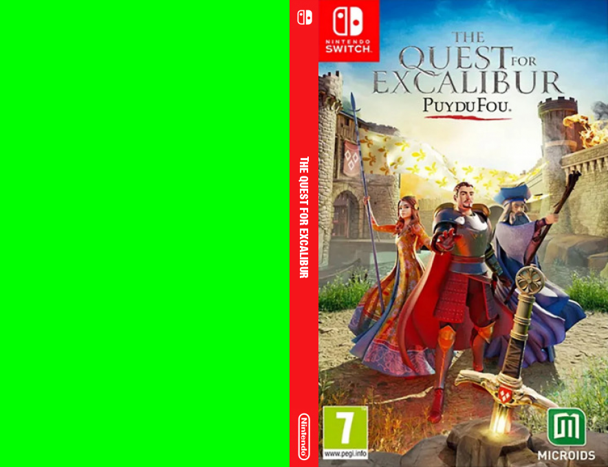 quest for excalibur, The — box-texture (EU)