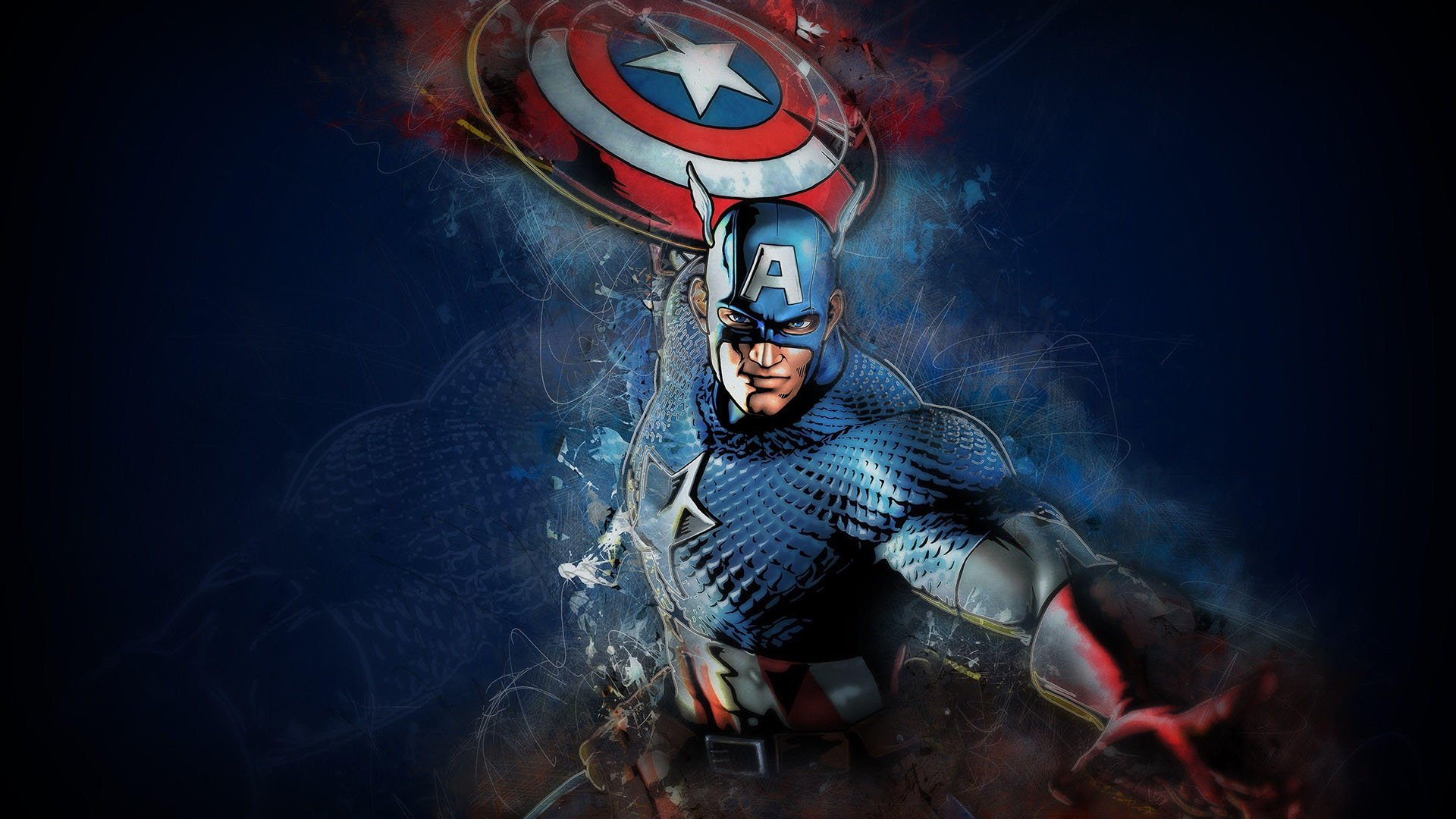 Captain America in the Doom Tube of Dr. Megalomann — fanart