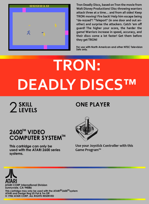Tron - Deadly Discs — box-2D-back (CUS)