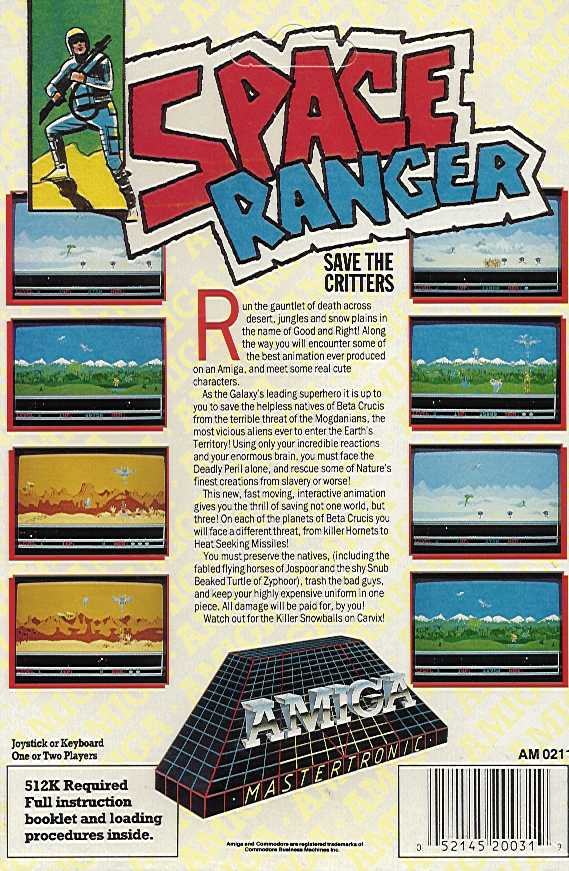 Space Ranger — box-2D-back (WOR)