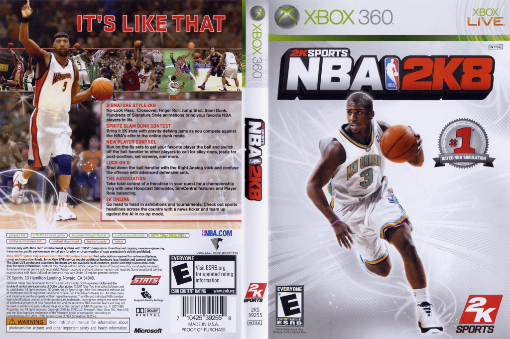 NBA 2K8 — box-texture (US)