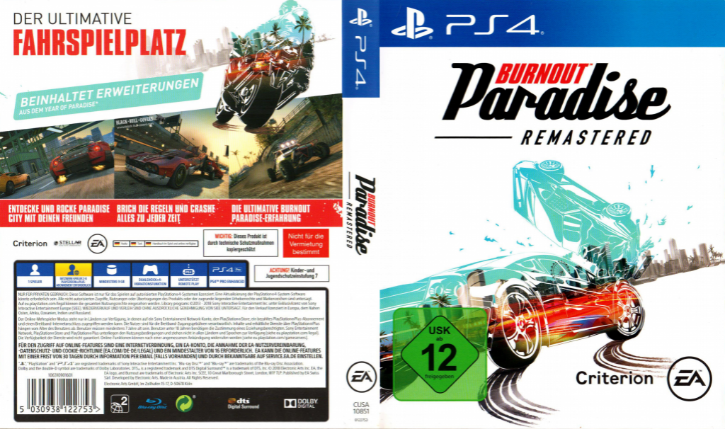 Burnout: Paradise - Remastered — box-texture (DE)