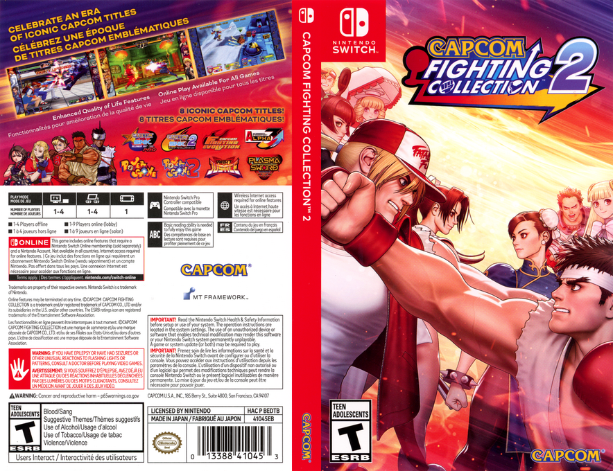 Capcom Fighting Collection 2 — box-texture (US)