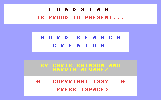 Word Search Creator — sstitle (WOR)