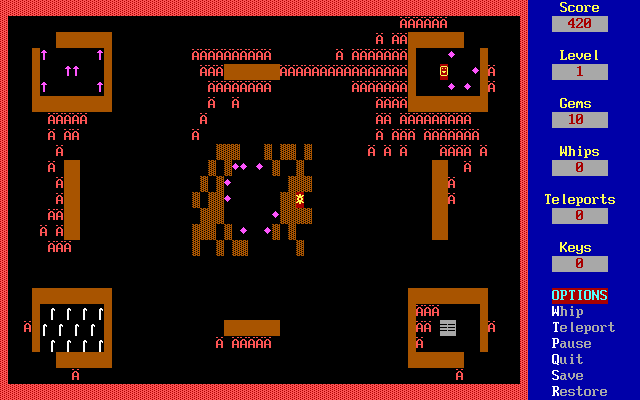 Dungeons of Kroz — ss (WOR)