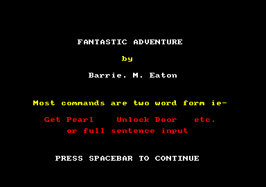 Fantastic Adventure — sstitle (EU)