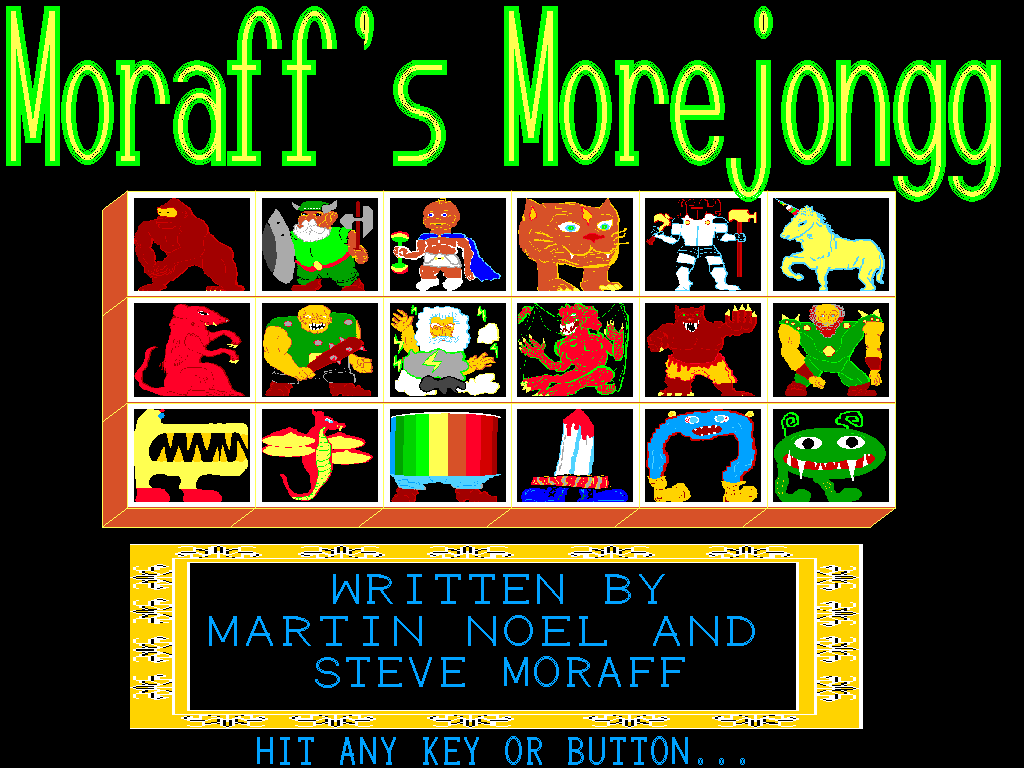 Moraff's Morejongg box art