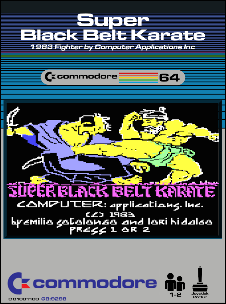 Super Black Belt Karate box art