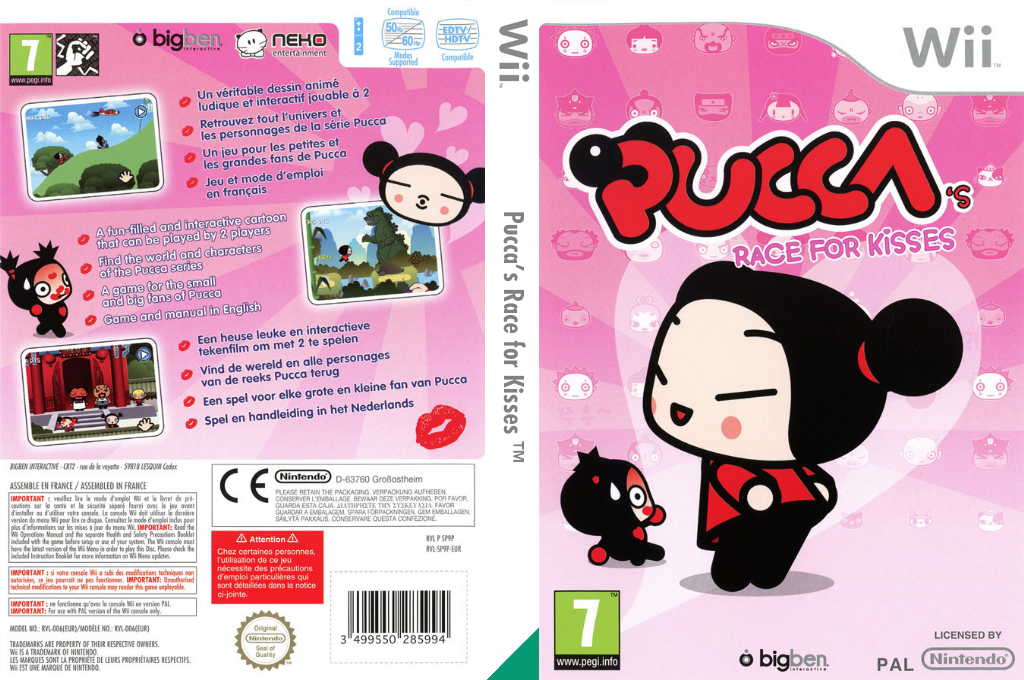 Pucca's Race For Kisses — box-texture (UK)