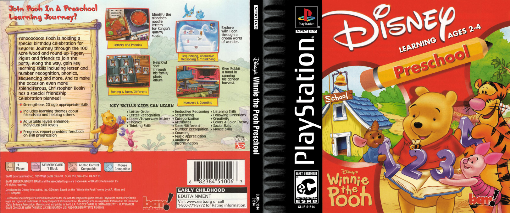 Disney's Winnie The Pooh - Preschool — box-texture (US)