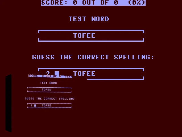 Spelling Challenge — mixrbv2 (WOR)