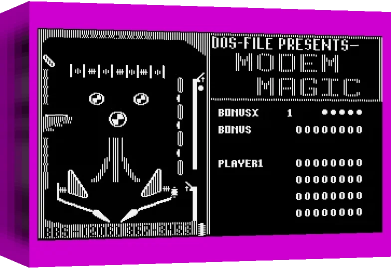 Modem Magic Pinball — box-3D (WOR)
