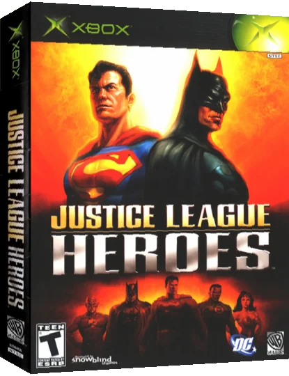 Justice League Heroes — box-3D (US)