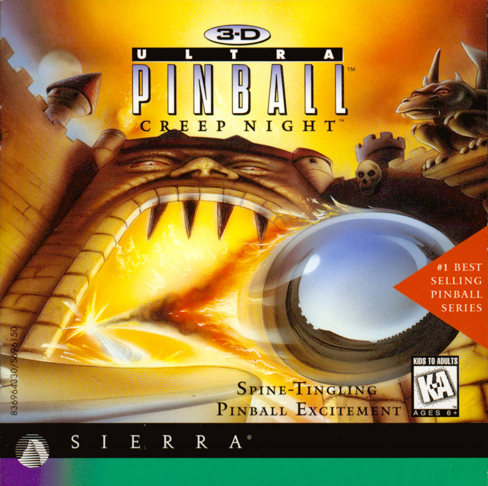 3-D Ultra Pinball: Creep Night box art