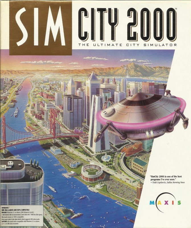 SimCity 2000 box art