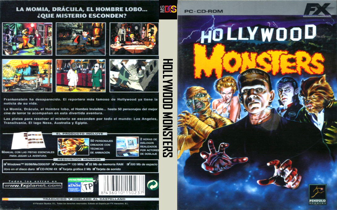 Hollywood Monsters — box-texture (SP)