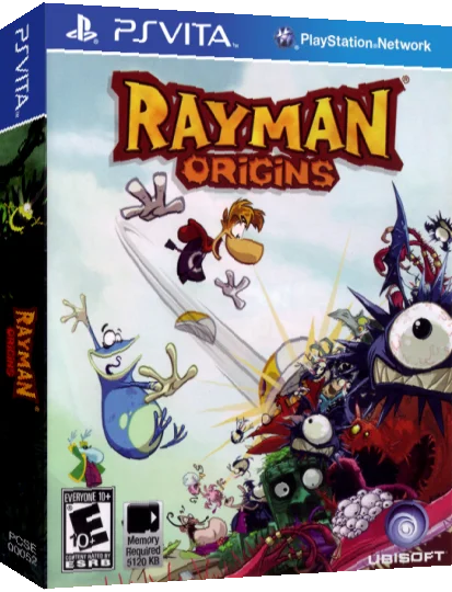 Rayman Origins — box-3D (US)