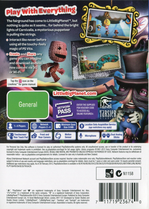 LittleBigPlanet PSVita — box-2D-back (AU)