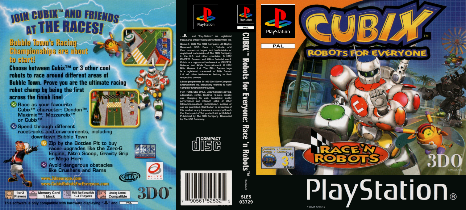 Cubix Robots For Everyone - Race'n Robots — box-texture (EU)