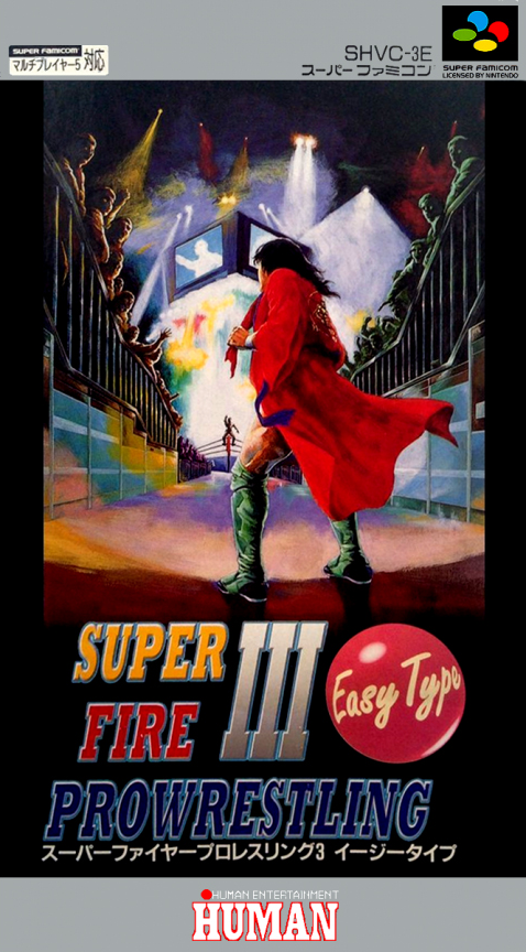 Super Fire Pro Wrestling 3 - Easy Type box art